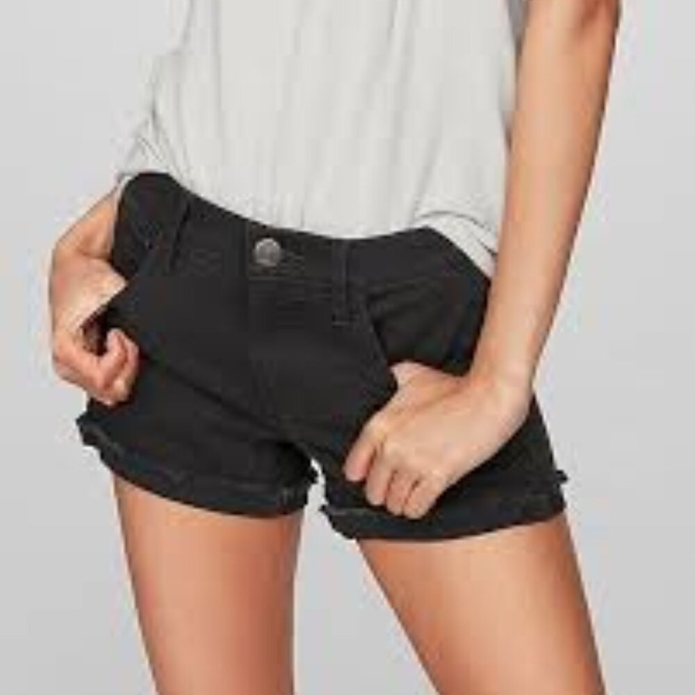 Express | Mid Rise Supersoft Flip Hem Shortie